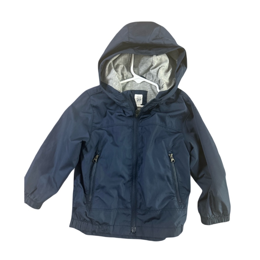 Baby GAP Navy lined rain jacket size 3
